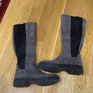 Vintage Calvin Klein Stretchy knee high woman leather shoes